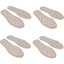 4 pares de plantillas de bambú, absorbentes del sudor, ligeras, para correr.