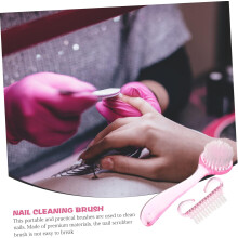 1 set nagelborstels, reinigingsset (willekeurige kleur), nagelstofverwijderaar voor manicure en pedicure, praktische nagelstofverwijderaar