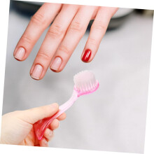 1 set perii de unghii curățare kit culoare aleatorie curățătoare de praf pentru unghii pentru manichiură și pedichiură practic unghii duster