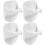 4pcs Storage Hooks Spray Bottle Holder No Drilling Spray Bottle Holder Abs Modern 1