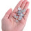 60pcs Imitation Diamond Resin Thumbtacks Shiny Decorative Push Pins 3