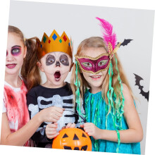 2 maschere vintage per il Carnevale con paillettes scintillanti e dettagli eleganti