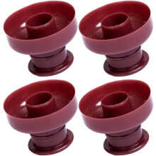 4er-Set dekorative Donut-Formen, runde Donut-Formen aus wiederverwendbarem Kunststoff, filigranes Design