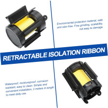 2pcs Queue Barrier Belt for School Warning Caution Barrier Belts Retractable Rope for Safety