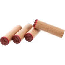Lot de 4 tampons en bois vintage à motifs papillons et plantes pour scrapbooking et décoration d'agendas et d'agendas.