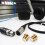 2 tapas protectoras para cables de audio hembra, tapas para conectores que reducen el ruido. 5
