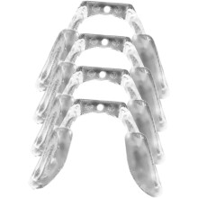 4 Stück Tr90-Einsätze in U-Form für Brillengestelle, Silikon-Antirutschkissen für Erwachsene, Jungen und Mädchen zum täglichen Tragen
