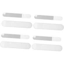 4 sets nano glazen nagelvijlen met ronde punt voor manicure
