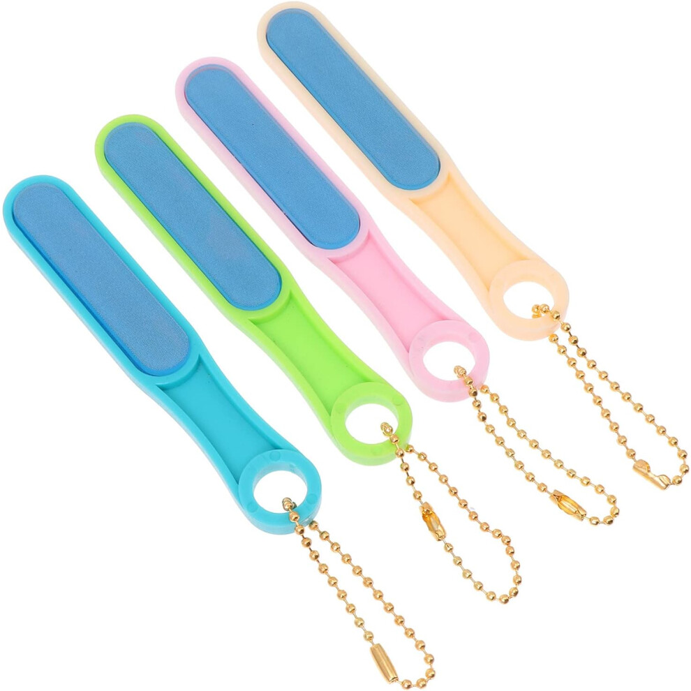 Hkhbjs 4Pcs Glass Nail File Nano Glass Polishing File Nail Art Tool For Manicure Pedicure At Home Random Color