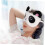2 pezzi di benda per occhi a forma di panda in peluche per dormire 6