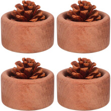 4 soportes de madera natural para difusores de aceites esenciales. Difusor de fragancias de madera.