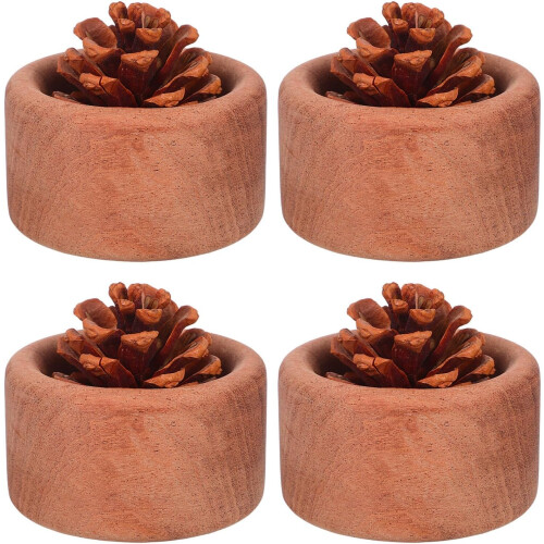 4pcs Natural Wood Diffuser Stand for Essential Oils Wood Fragrance Diffuser