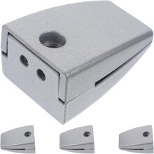 4 pinces de fixation en alliage argenté pour cloison de bureau, supports de séparation d'écran et de verre, supports pour séparateur de bureau