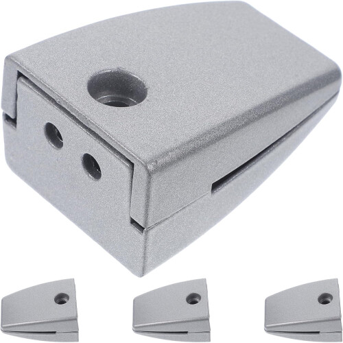 4 stuks zilverkleurige legering bureauklemmen/schermclips/glashouderbeugels/bureausteunen