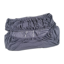 Ottoman Slipcover High-Stretch Dark Gray 1-Pack