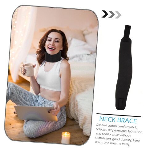 2pcs Wrap Cervical for Neck Support Brace Warm Cervical Spine Fixation Adjustable Neck 2