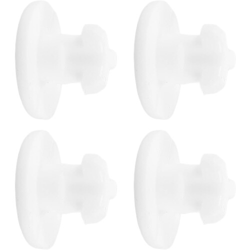 4pcs Lunch Box Air Hole Plug Silicone Seal Plug Flexible Good Sealing Function White Accessories