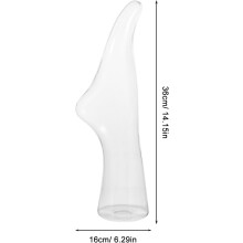 2er-Pack Socken-Präsentationsmodell aus PE-Fußpuppe mit umgekehrtem Design für bessere Sichtbarkeit