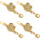 Prolunga per bracciale, connettore per gioielli, 4 pezzi in lega, design dalla forma unica 1