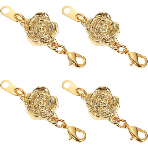 Extensor de pulsera, conector extensor de joyería, 4 piezas, aleación, diseño de forma única
