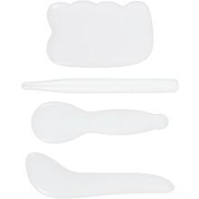 4 Gua Sha-Stäbchen für Gesichts- und Körpermassage, natürliches Gua Sha-Werkzeug