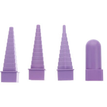 Ensemble de 4 mandrins à spirale en fil plastique pour la fabrication de bijoux, outils pour mandrins spiralés et de formes diverses