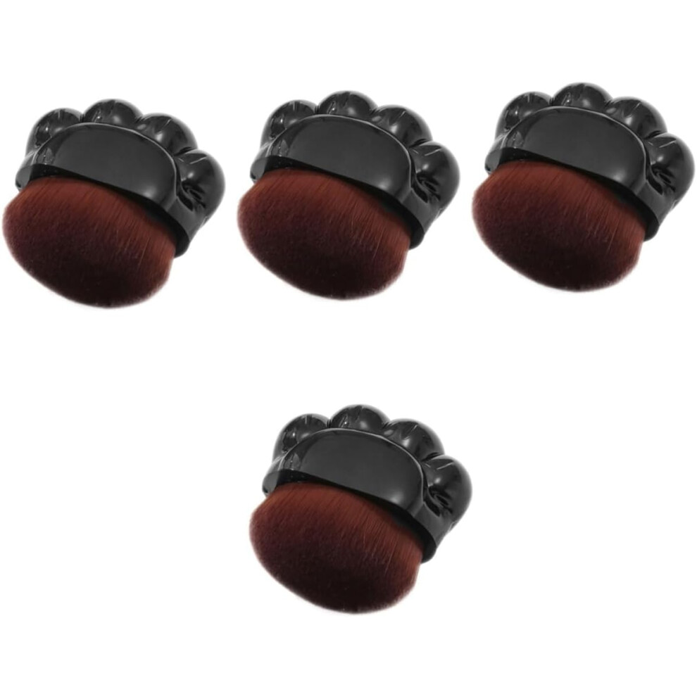 Hkhbjs 4Pcs Blush Brush Flat Top Powder Brush For Face Application And Blending
