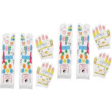 Sets tragbare Massagehandschuhe und -socken für Handreflexzonenmassage