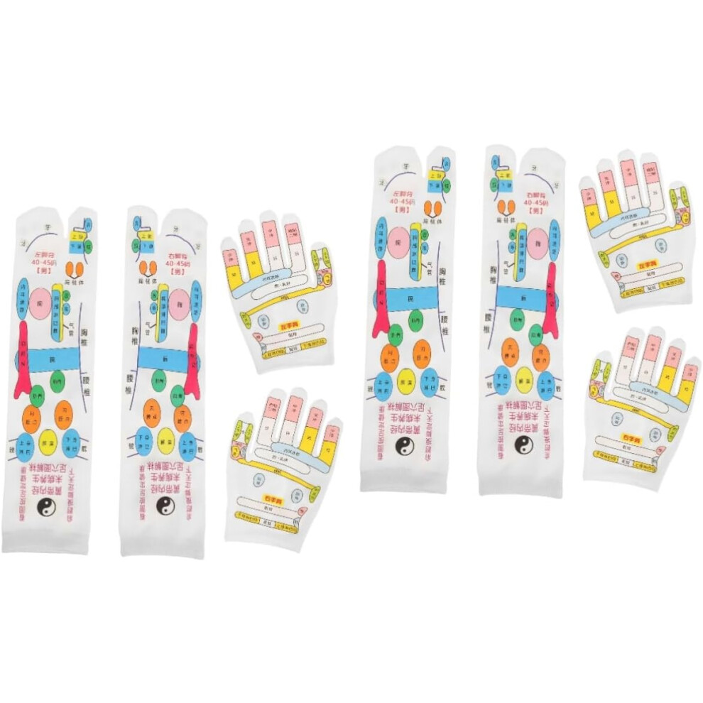 Hkhbjs 2Sets Portable Massage Glove And Sock For Hands Reflexology Tools