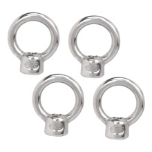 4 Stück Edelstahl-Hebeösenmuttern, Gewindemutternringform