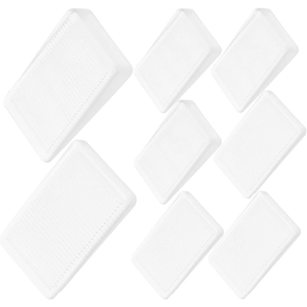 8Pcs Furniture Shim Leveling Foot Triangular Rubber Reliable Support Balance For Refrigerators And Furniture Legs 5455468323010