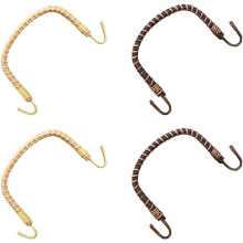 Lot de 4 poignées de bouilloire style rotin, en métal robuste, faciles à installer et de rechange.
