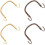 4pcs Kettle Accessory Kettle Handles Rattan Style Metal Sturdy Convenient Installation Replacement Grip 1