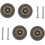 4pcs Bronze Handle for Dresser Round Knobs for Cabinet Doors Vintage Knobs 1
