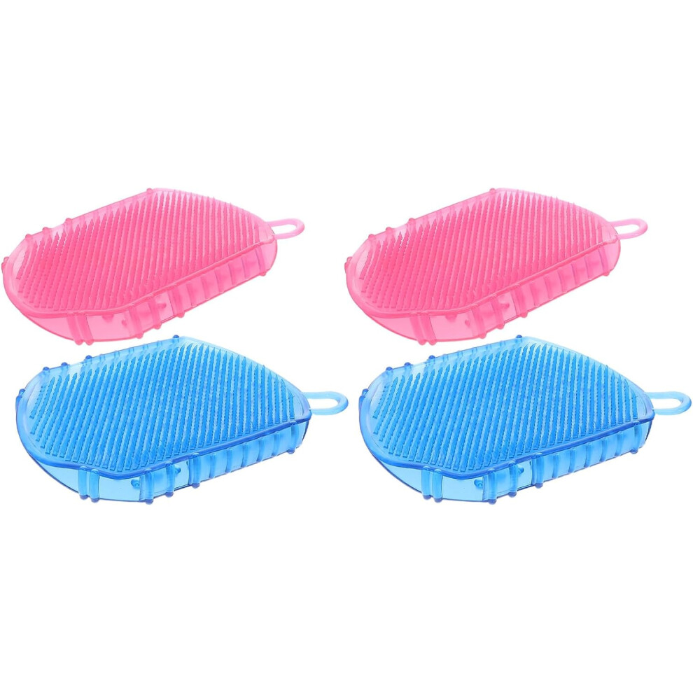 Hkhbjs 4Pcs Meridian Massage Tools Hand Brushes For Scalp Finger Hair Comb