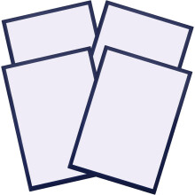 4er-Set Diamantbilder-Rahmen, selbstklebend, mit Magnetverschluss, schlichtes Design