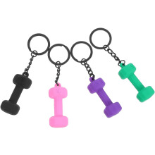 4er-Pack abnehmbare Mini-Hantel-Schlüsselanhänger, verdickte Anhänger, tragbares Fitnesszubehör