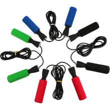 Ensemble de 4 cordes à sauter colorées avec poignées en mousse pour la remise en forme et la perte de poids, pour adultes et étudiants