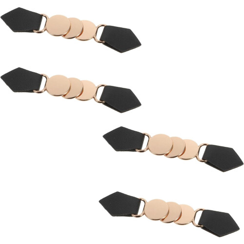 4pcs Metal Fixed Leather Toggle Buckles Coat Buttons Leather Sewing Buckle