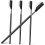 Metal Eyelash Comb and Lash Separator Tool 4pcs Long Handle Eye Lash Separation Brush 1