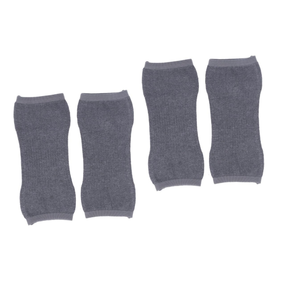 Hkhbjs 4Pcs Short Knee Support Cashmere Elastic Weave Kneecap Warm Kneepad