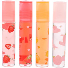 Ensemble de 4 gloss hydratants aux fruits, pommade à lèvres incolore, protecteurs hydratants pour une utilisation quotidienne