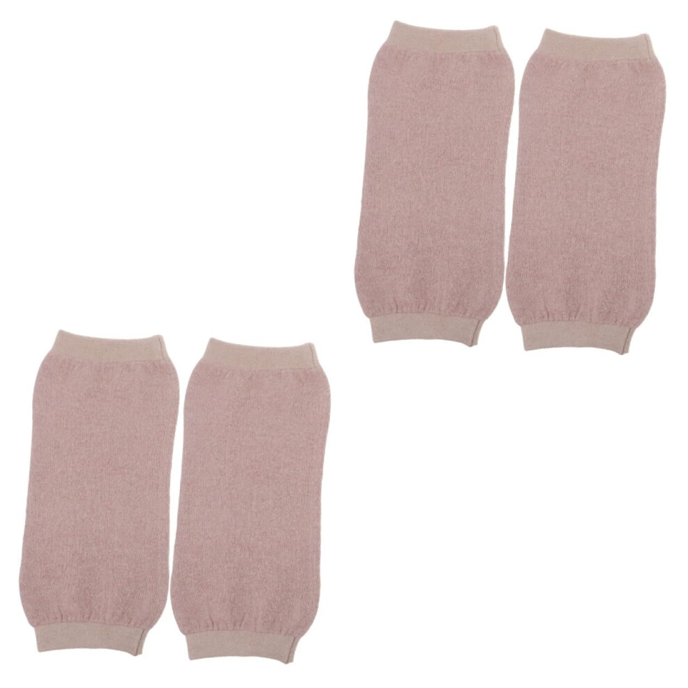 Hkhbjs 4Pcs Short Knee Support Elastic Weave Sleeves Kneecap Warm Kneepad For Sports Knee Support