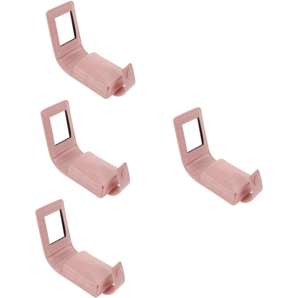 Hkhbjs 4Pcs Makeup Pouch Lipstick Case Mirror Lipstick Storage Bag For Purse Mini Cosmetic Bag For Women