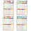 4 laminierte Mathematikposter für Multiplikation, Division und Addition 1