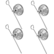 4pcs Small Funnel for Bottles Stainless Steel Perfume Refill Pump for Travel