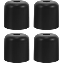 4 Stück schwarze Kunststoff-Möbelfüße mit Schraubverschluss, vielseitige Ersatz-Stuhlbeine