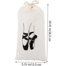 Lot de 2 sacs à chaussures de danse classique avec fermeture à cordon, grand sac de danse en tissu