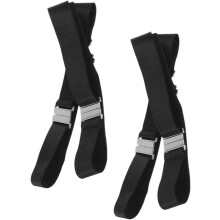 4er-Pack Strumpfhalter für Damen, Oberschenkelhohe elastische Beinstrumpfhalter, verstellbarer Strumpfgürtel für Oberschenkelstrümpfe, Schwarz