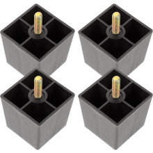 Quadratische Möbelfüße, Ersatz, Mehrzweckfüße, schlichtes Design, 4 Stück